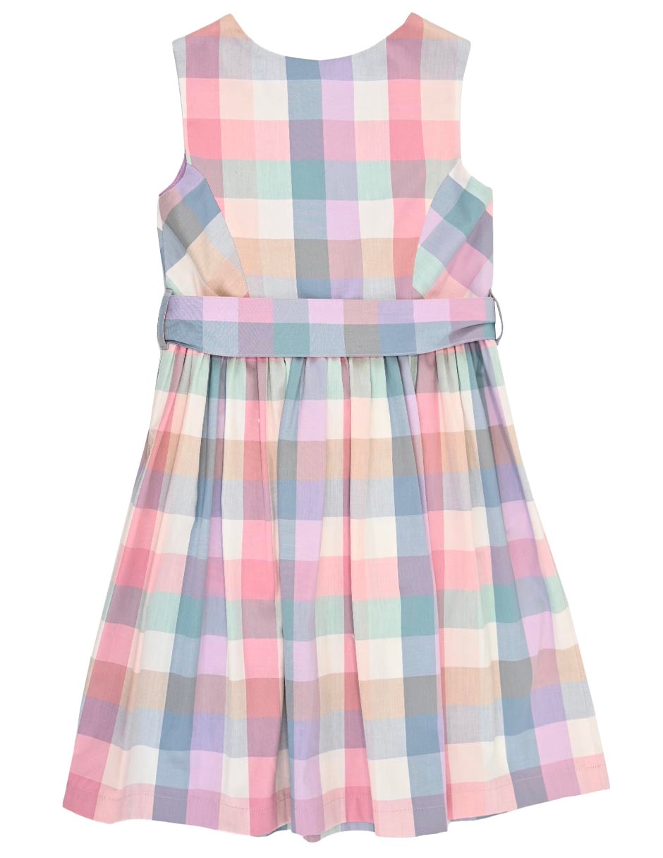 Vestido aiden manga regular para niña